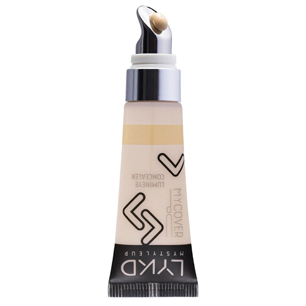 LYKD Metal-Tipped Concealer for Flawless Coverage - High Coverage, Long-Lasting Makeup with Innovative Applicator