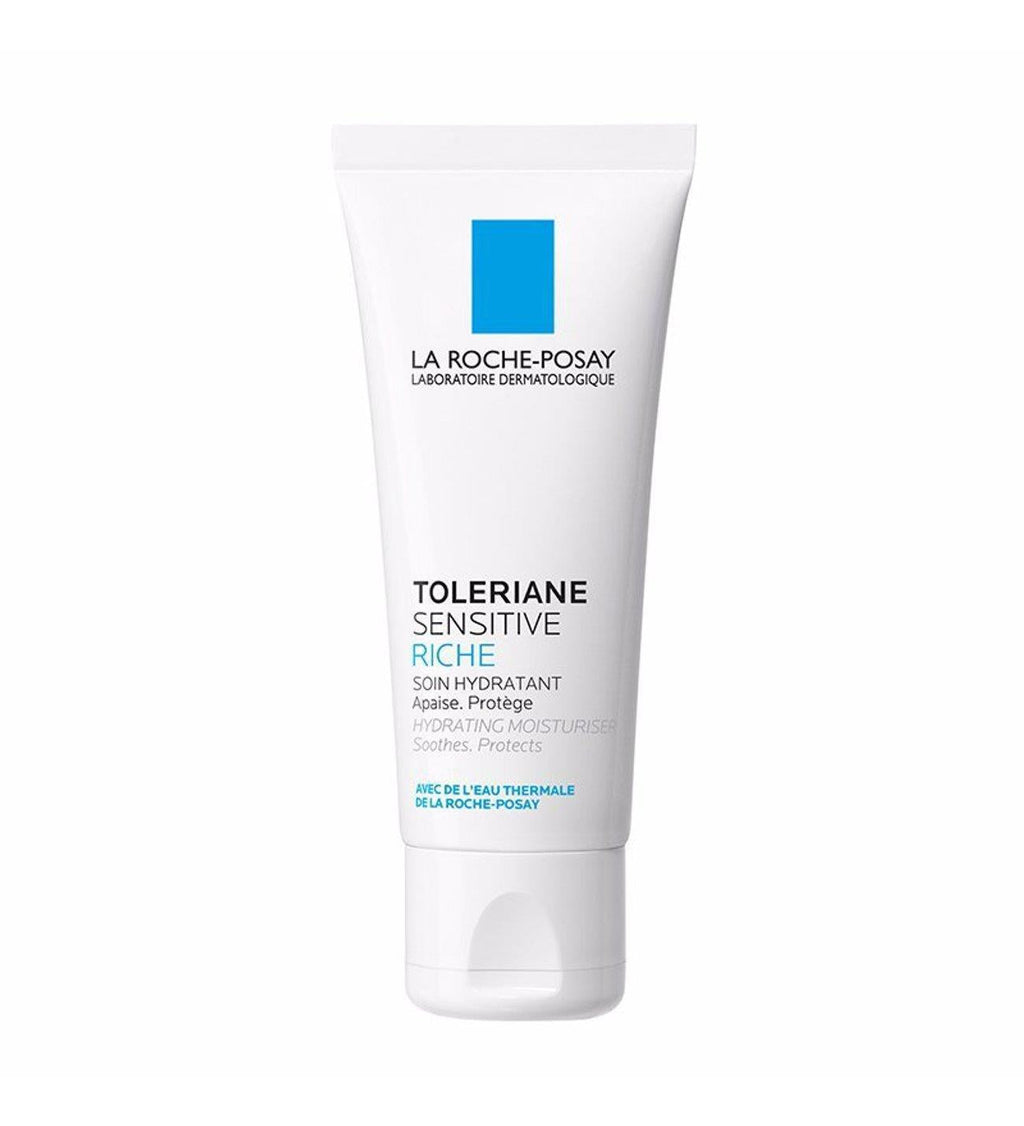 La Roche Posay Toleriane Sensitive Rich Moisturizing Face Cream for Sensitive Skin - 48 Hour Hydration, Fragrance-Free & Alcohol-Free