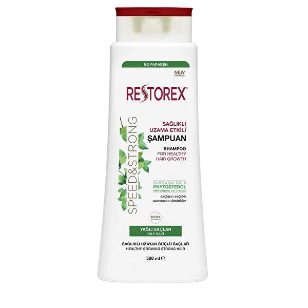 Restorex Shampoo for Oily Hair - Healthy Hair Growth, Niacinamide, 500ml
