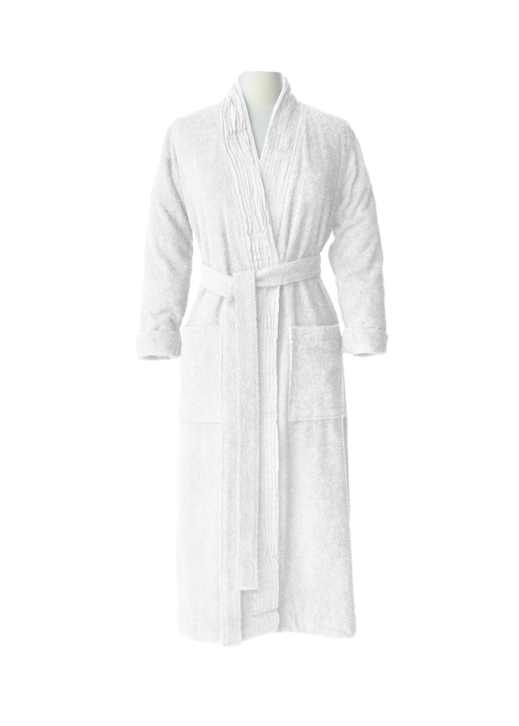 Turkish Cotton Terry Cloth Pleated Bathrobe – Pure Fiber