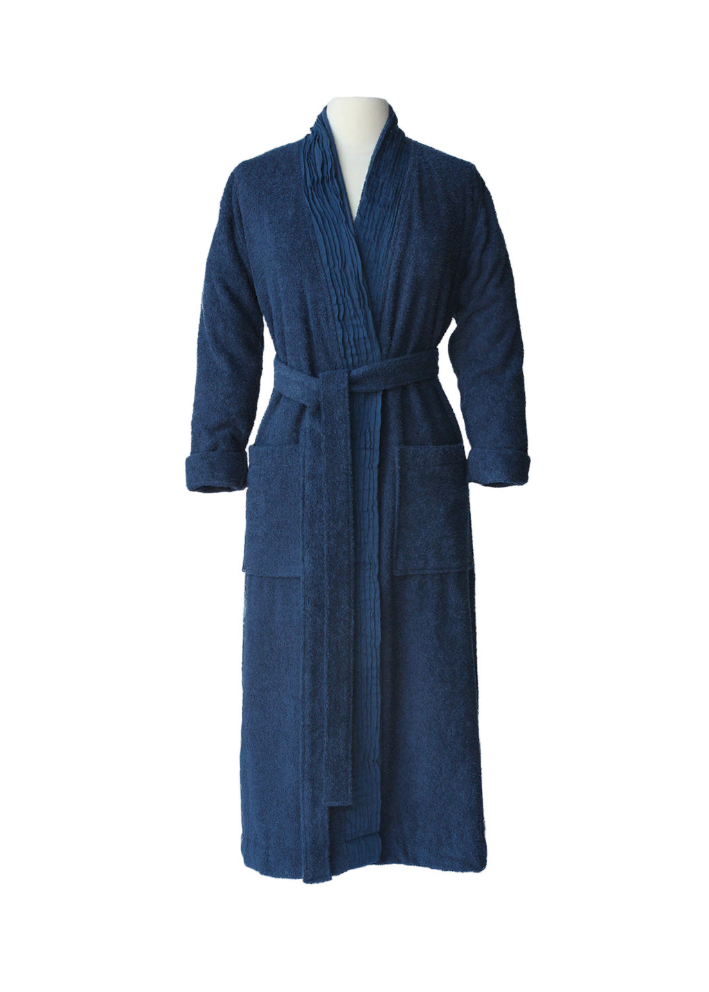 Turkish Cotton Terry Cloth Pleated Bathrobe – Pure Fiber, view 7