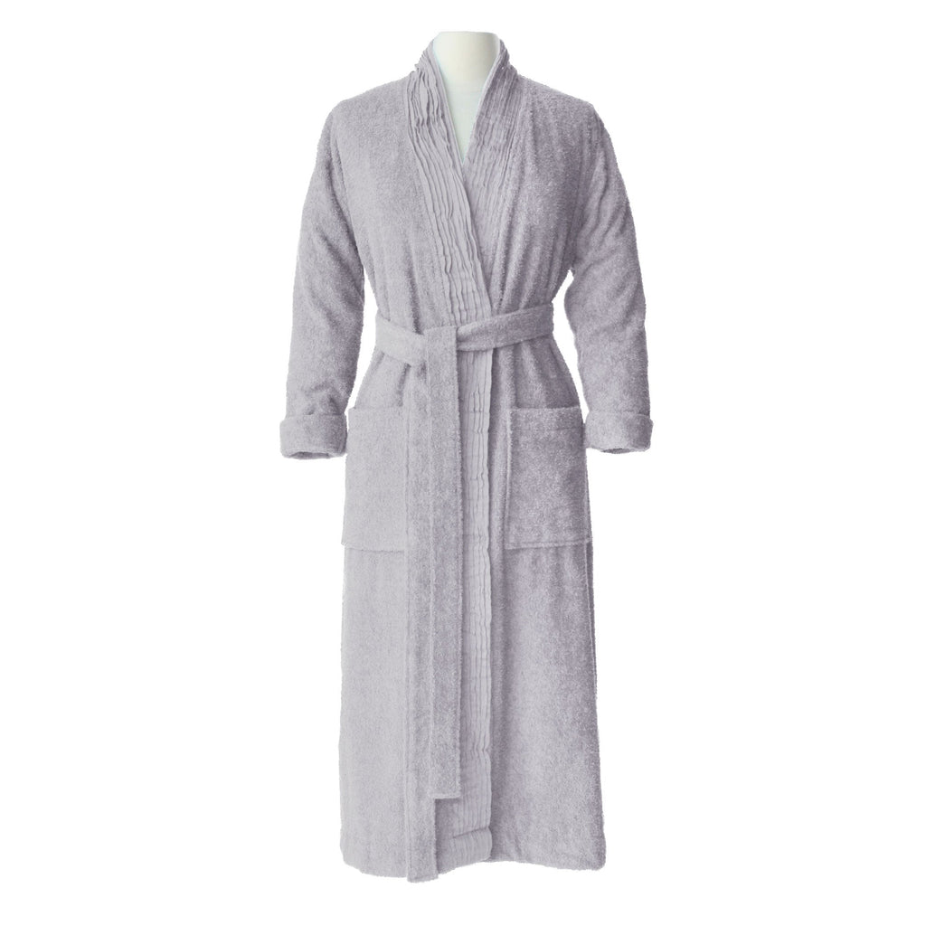 Turkish Cotton Terry Cloth Pleated Bathrobe – Pure Fiber, view 10