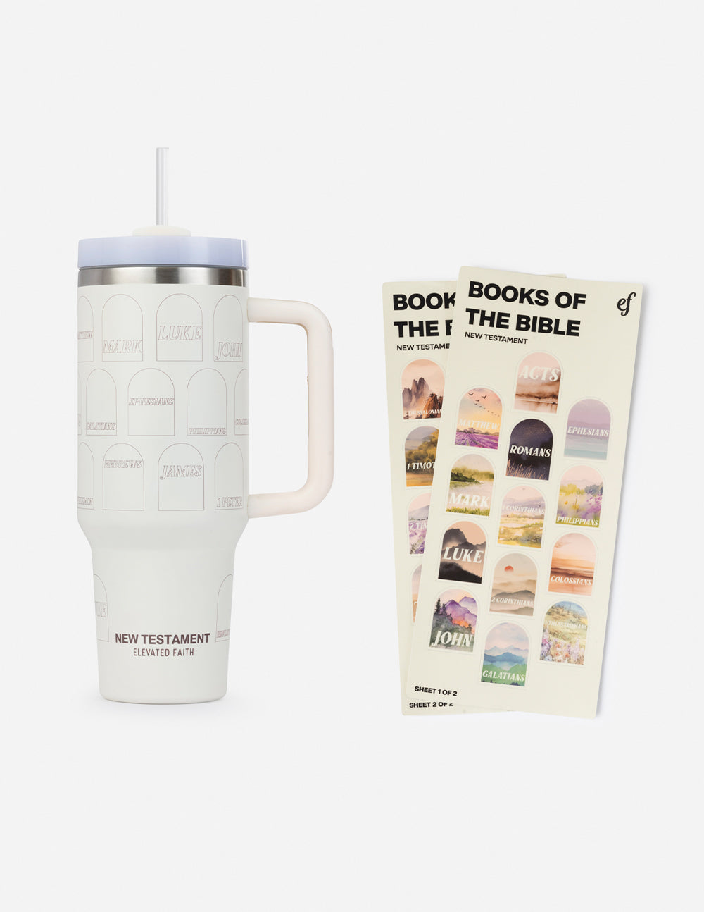 Elevated Faith NT Bible Checklist 40 oz Tumbler — main product shot