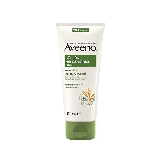 Aveeno Moisturizing Cream for Dry Skin - 24 Hour Hydration, Sensitive Skin Friendly, Oat Kernel Flour, 3.38 fl oz