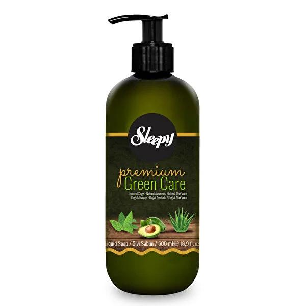 Sleepy Premium Green Care Liquid Hand Soap 500ml - Gentle Botanical Hand Wash with Improved Glycerin