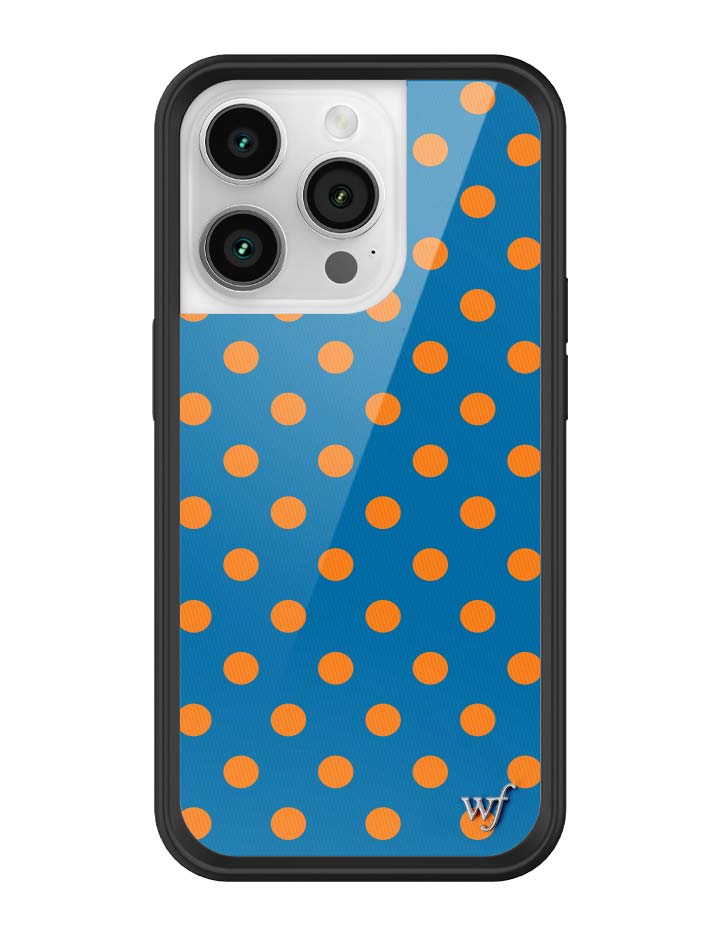 Polka Dot | Blue and Orange iPhone Case