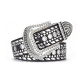 Rhinestone Belt Store Black Strap Kippy Cowboy Rhinestone Belt — main product shot
