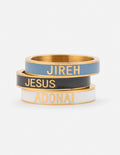 Elevated Faith Names of God Enamel Ring Set — main product shot
