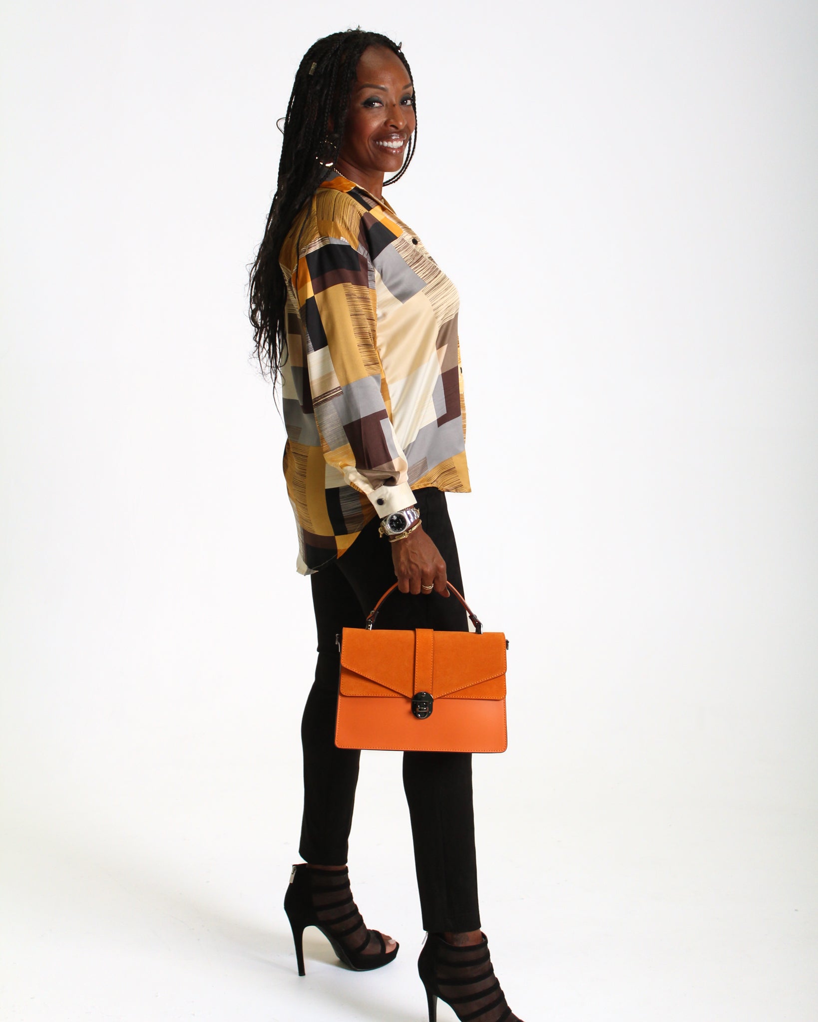 KADOU BOUTIQUE Nancy Large Handbag by Germán Fuentes — lifestyle context