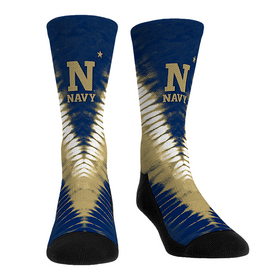 Rock 'Em Socks Navy Midshipmen - V Shape Tie Dye