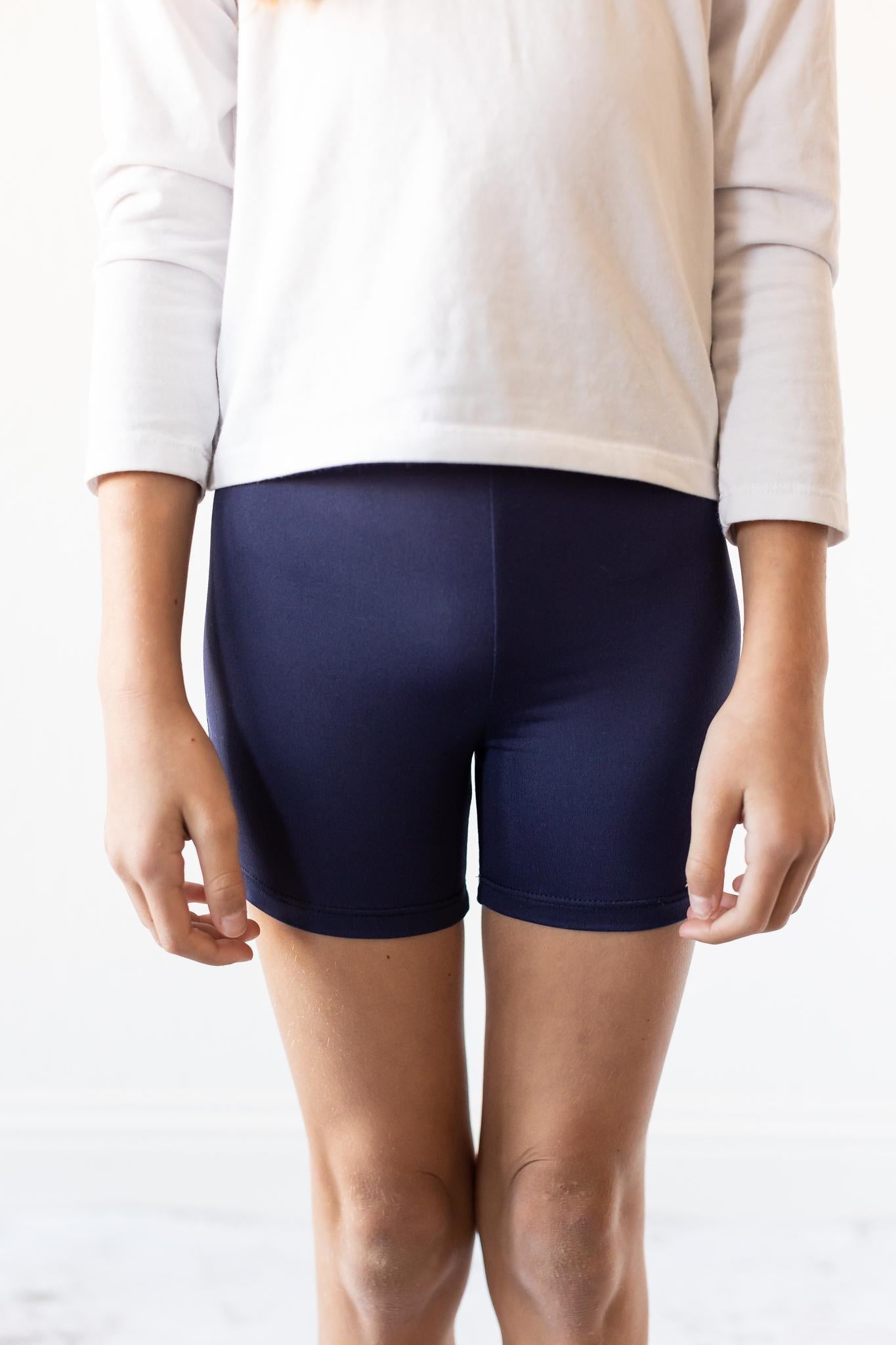 Mila & Rose ® Navy Twirl Shorts — detail close-up