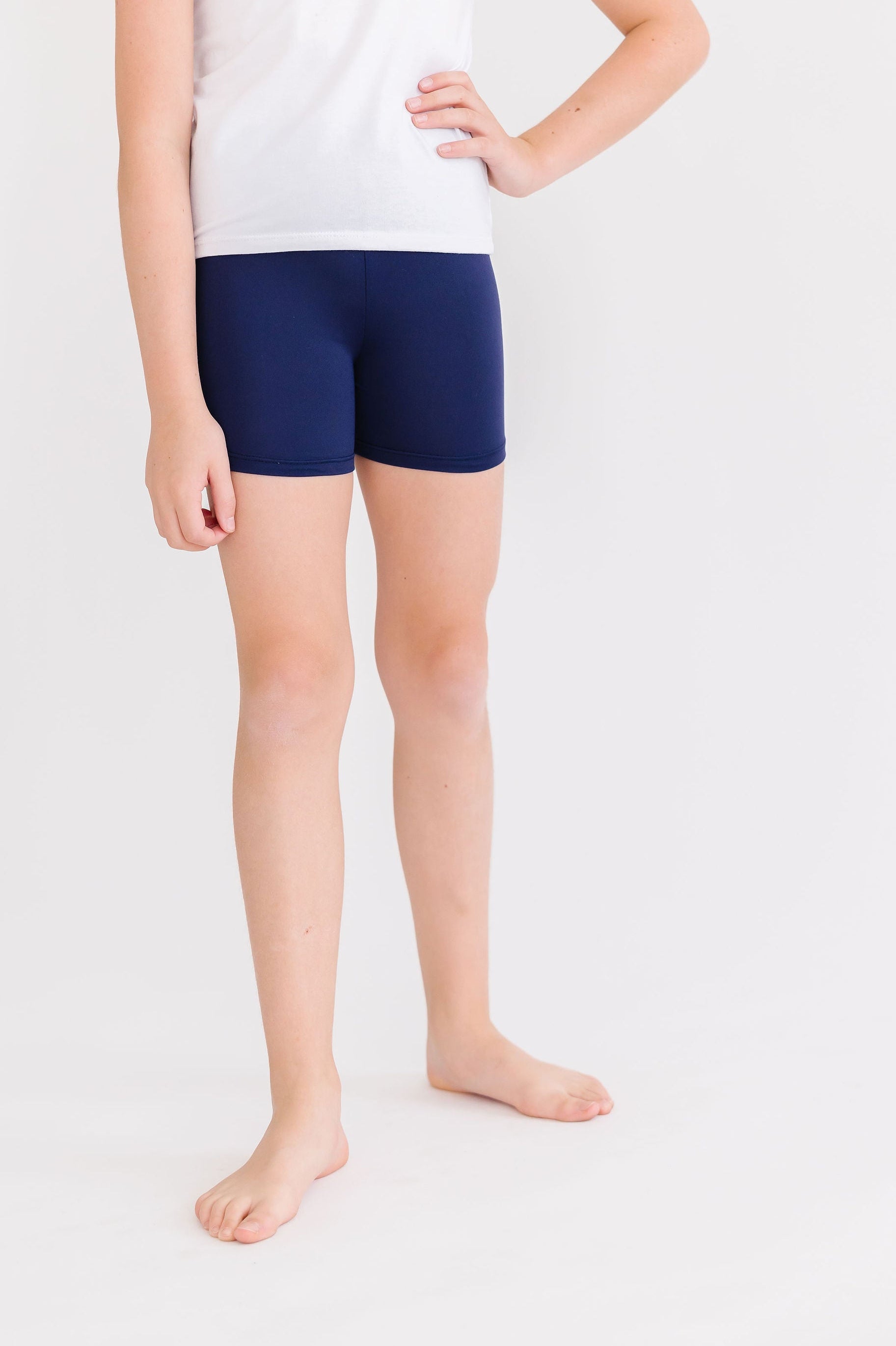 Mila & Rose ® Navy Twirl Shorts — lifestyle context