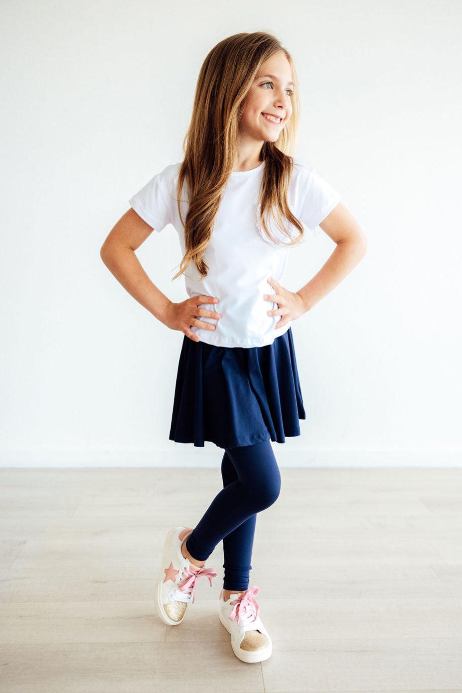 Mila & Rose ® Navy Twirl Skegging — side view