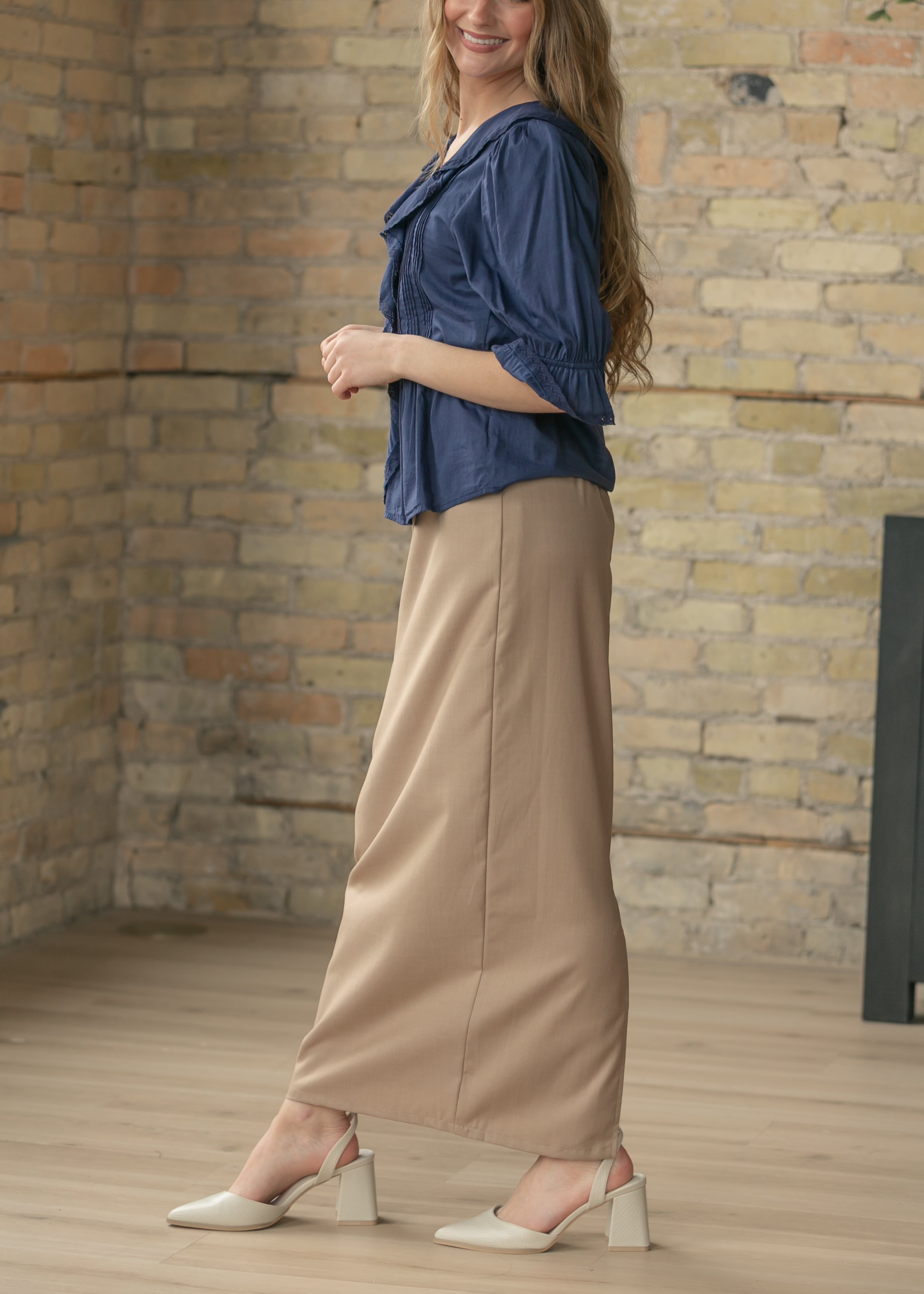 Inherit Co. Hollis Long Maxi Skirt — back view