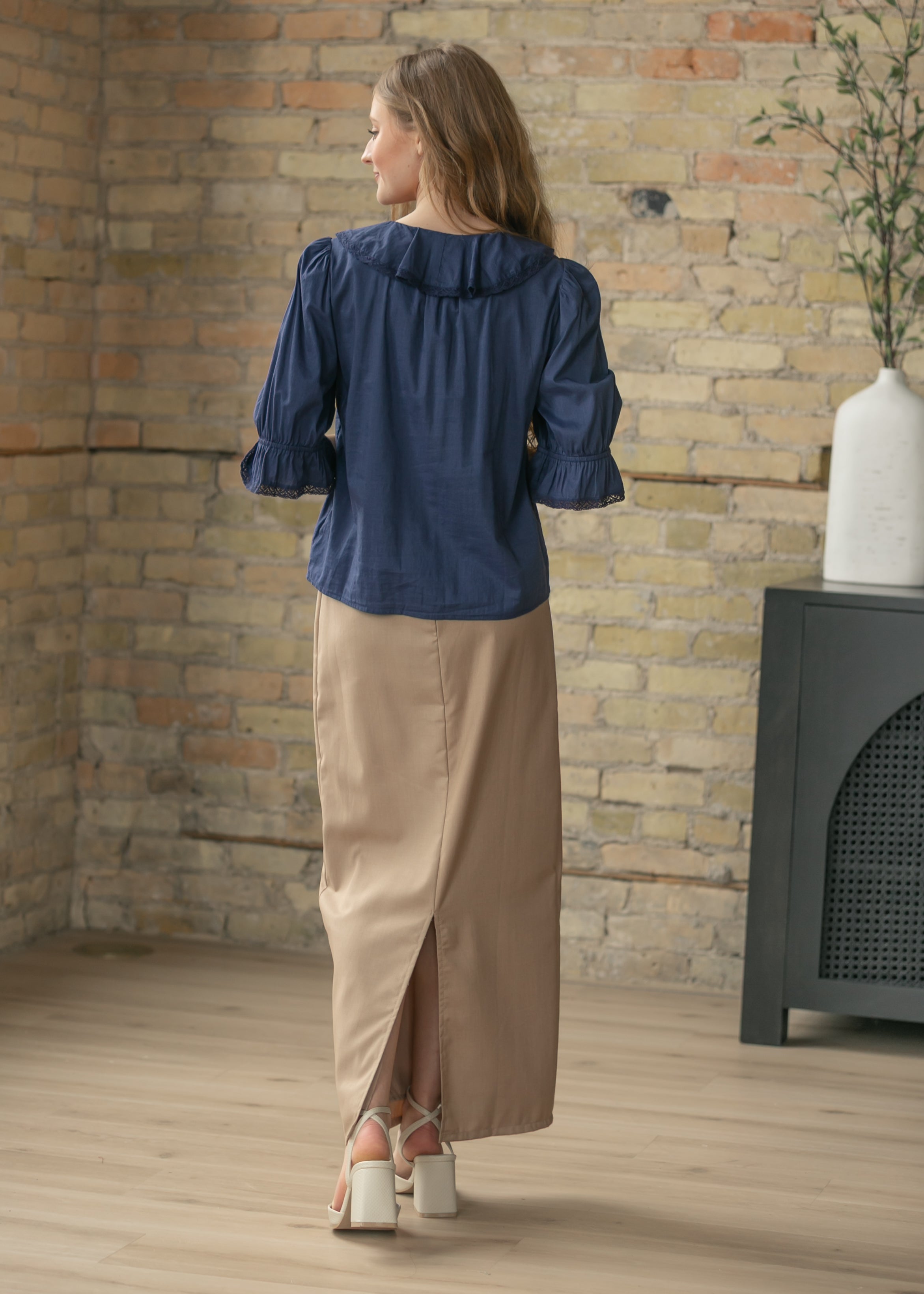 Inherit Co. Hollis Long Maxi Skirt — in-use photo