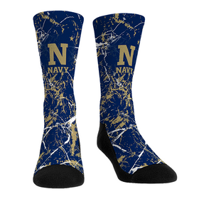 Rock 'Em Socks Navy Midshipmen - Cracked Marble