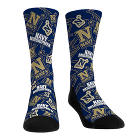 Rock 'Em Socks Navy Midshipmen - Microdot All-Over