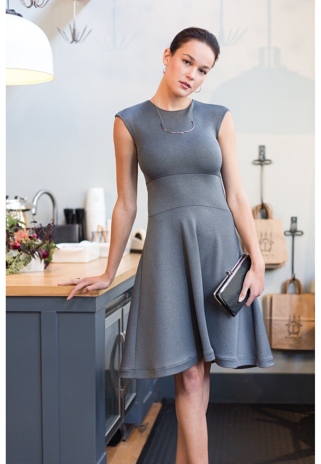 Buki Neo-Tech A-Line Dress — detail close-up