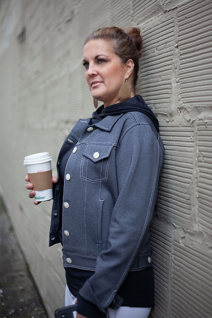 Buki Neo-Tech Jacket - Charcoal Grey — size reference
