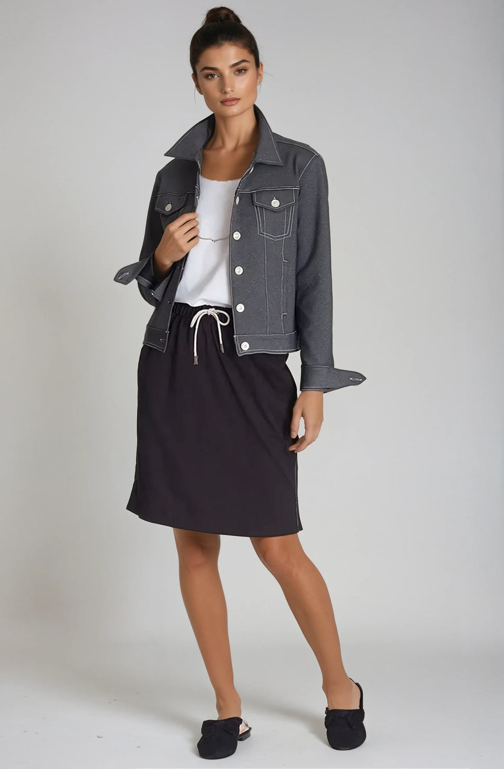 Buki Neo-Tech Jacket - Charcoal Grey — alternative angle