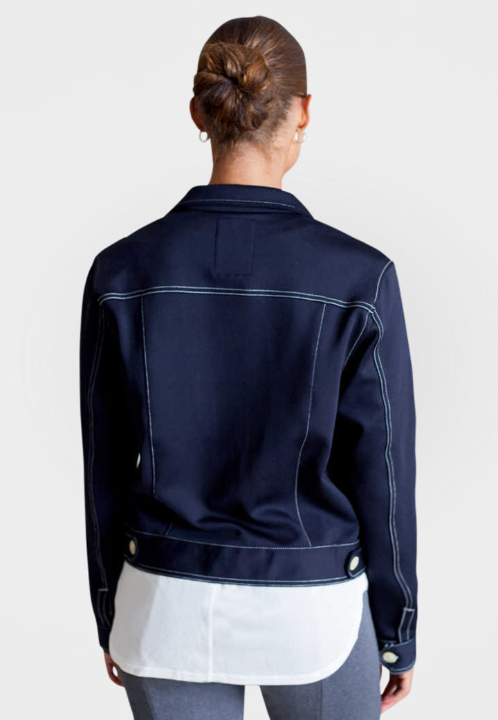 Buki Neo-Tech Jacket - Navy — side view