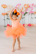 Mila & Rose ® Neon Coral Tank Tutu Leotard — main product shot