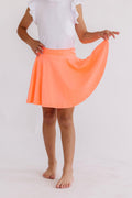 Mila & Rose ® Neon Coral Twirl Skort — main product shot