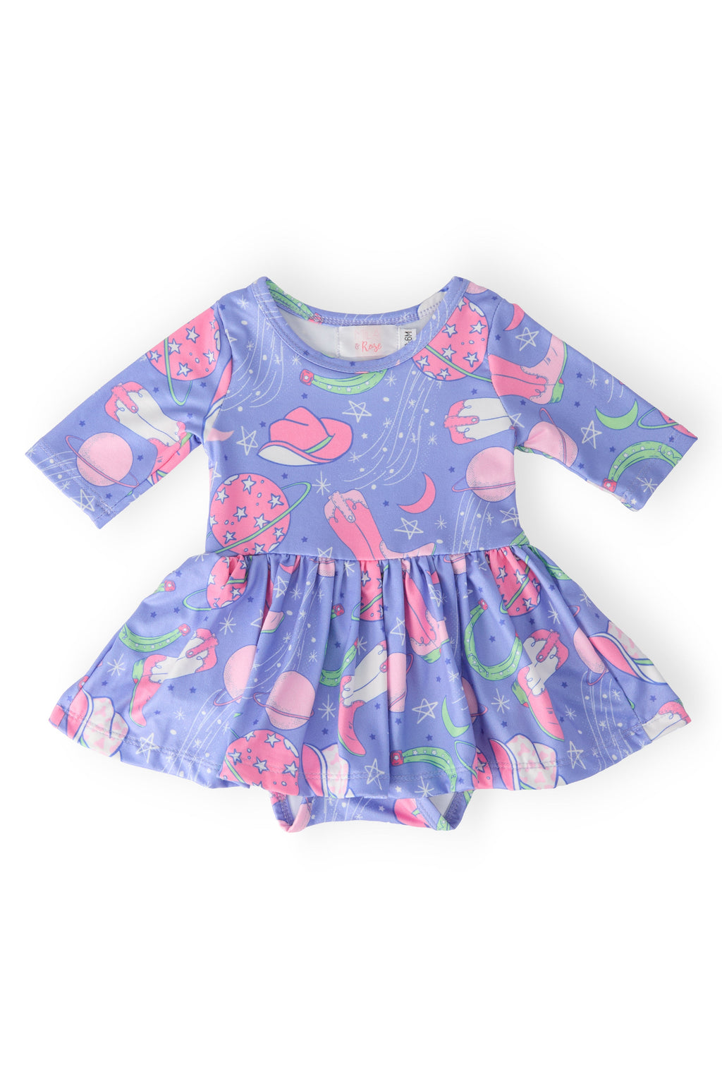 Mila & Rose ® SALE Neon Moon 3/4 Sleeve Twirl Bodysuit — main product shot
