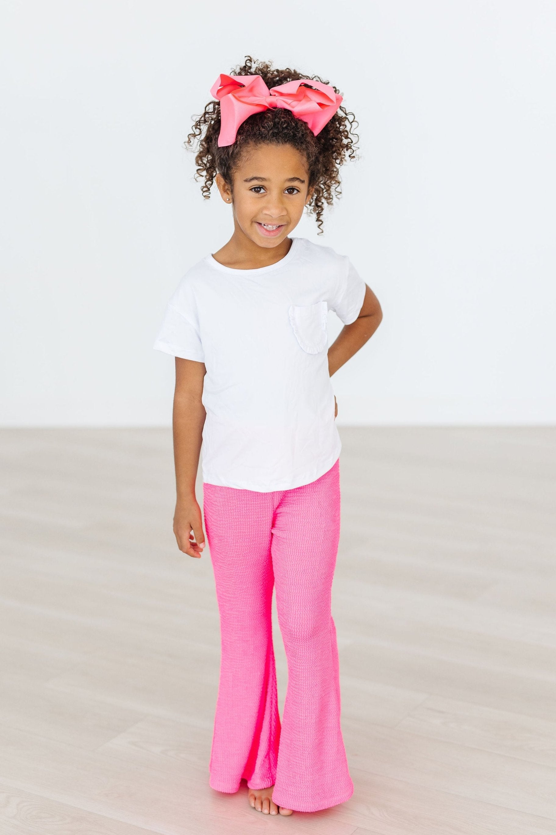 Mila & Rose ® Neon Pink Scrunchy Bells — main product shot