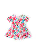 Mila & Rose ® Neon Floral S/S Twirl Bodysuit — main product shot
