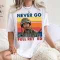 Pasimax "Never Go Full Vintage" Funny Meme Shirt — main product shot