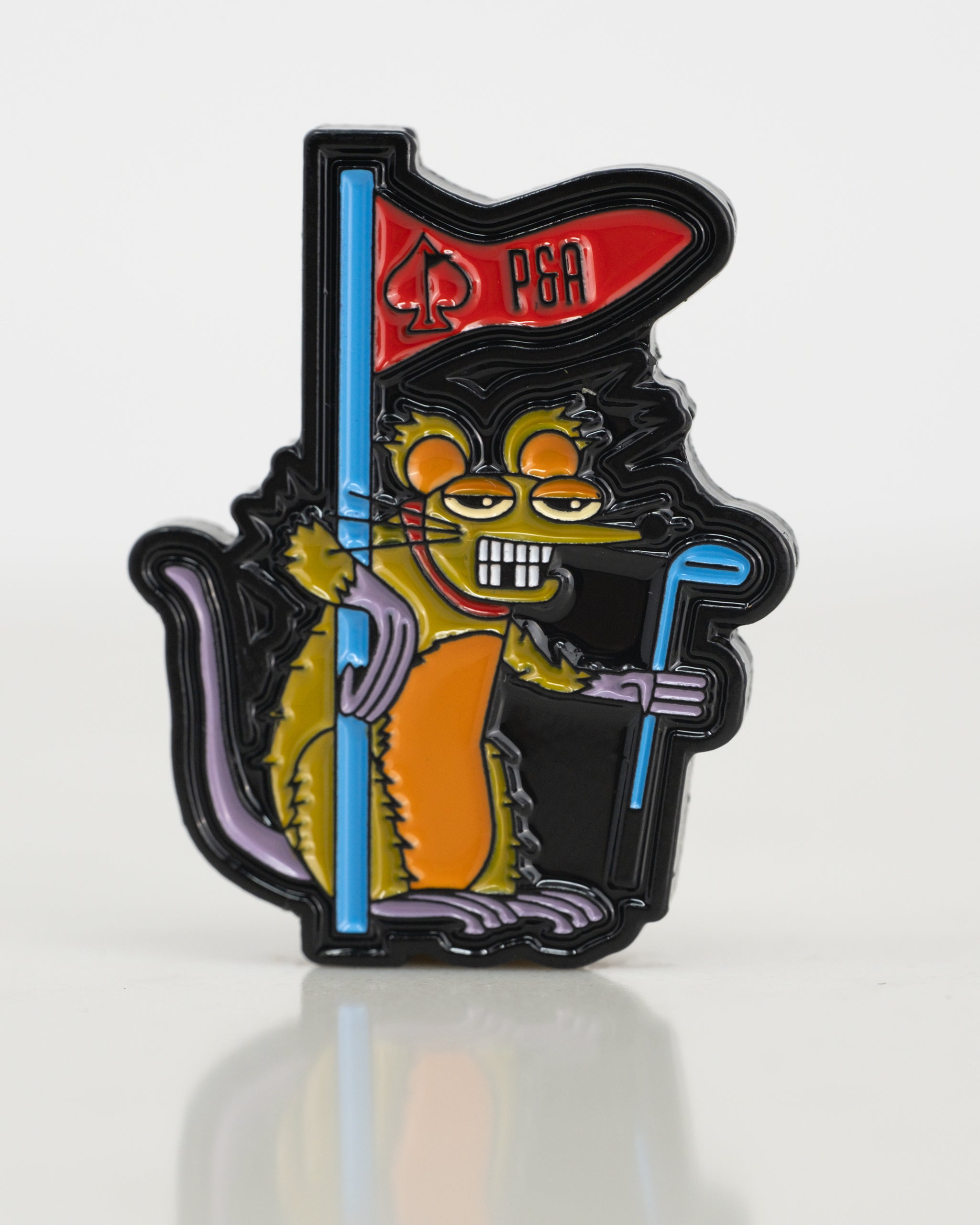 Pins and Aces Range Rat Ball Marker — side view