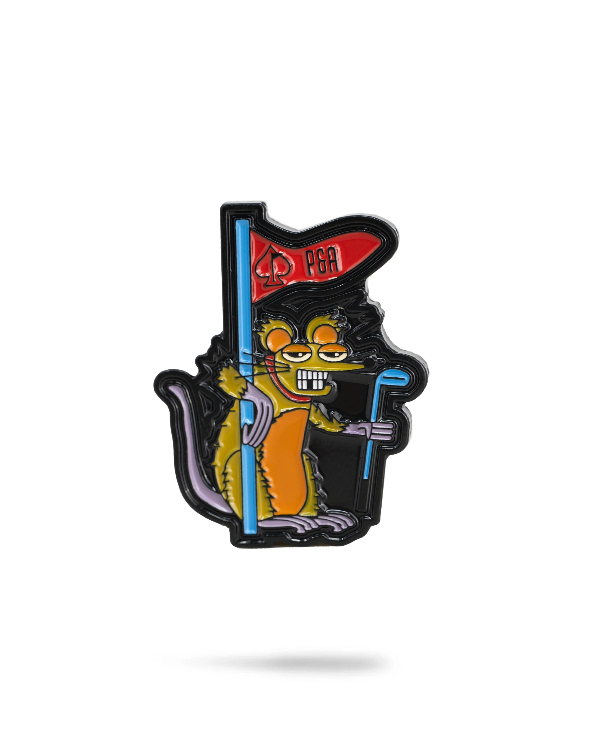 Pins and Aces Range Rat Ball Marker — back view