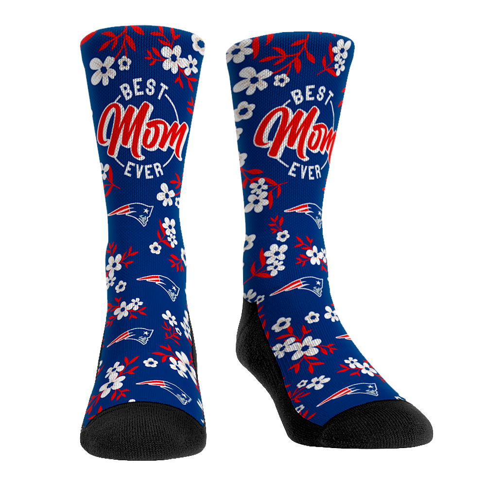 Rock 'Em Socks Rock 'Em Socks New England Patriots - Best Mom Floral — main product shot