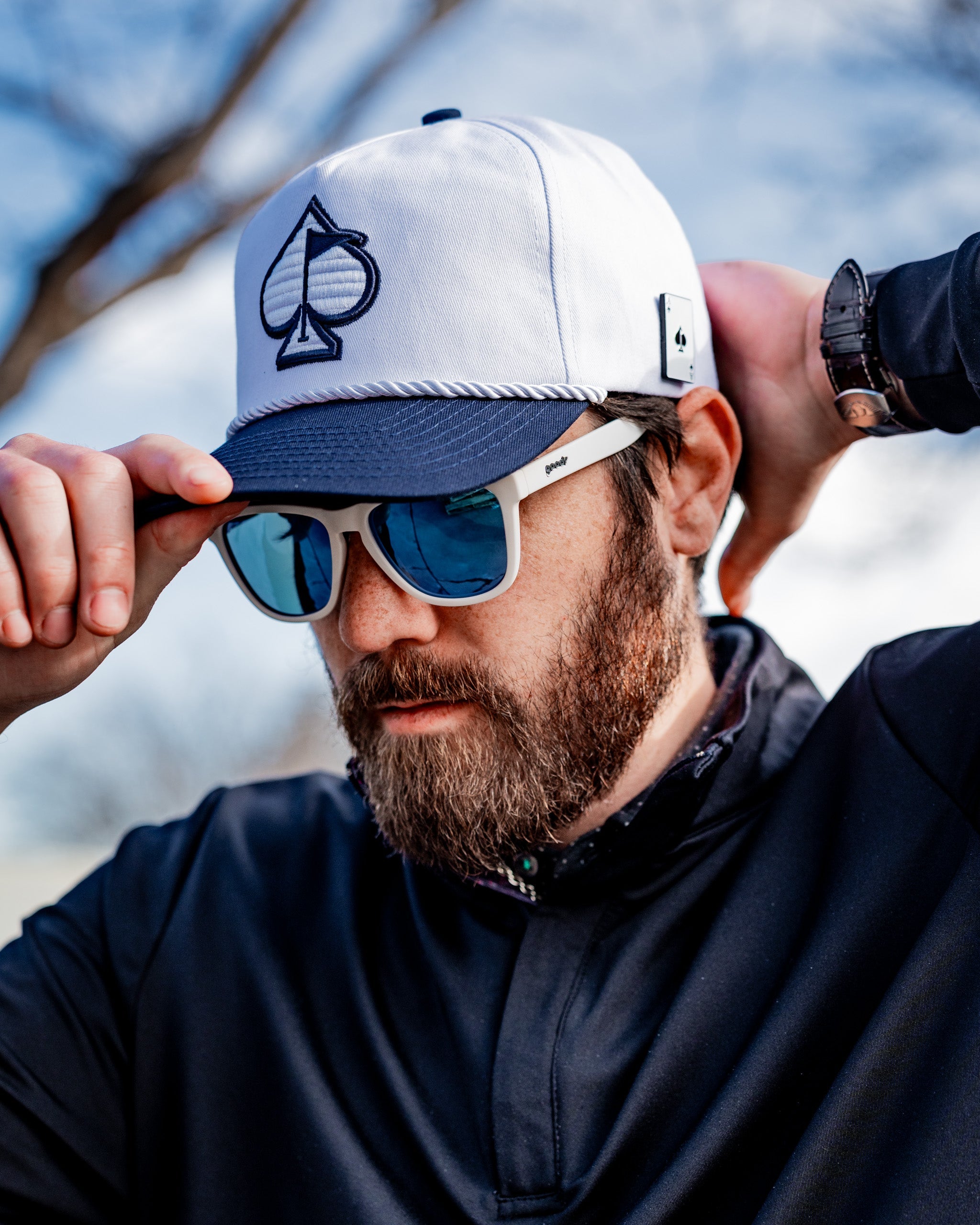 Pins and Aces Heritage Rope Hat - Admiral — in-use photo