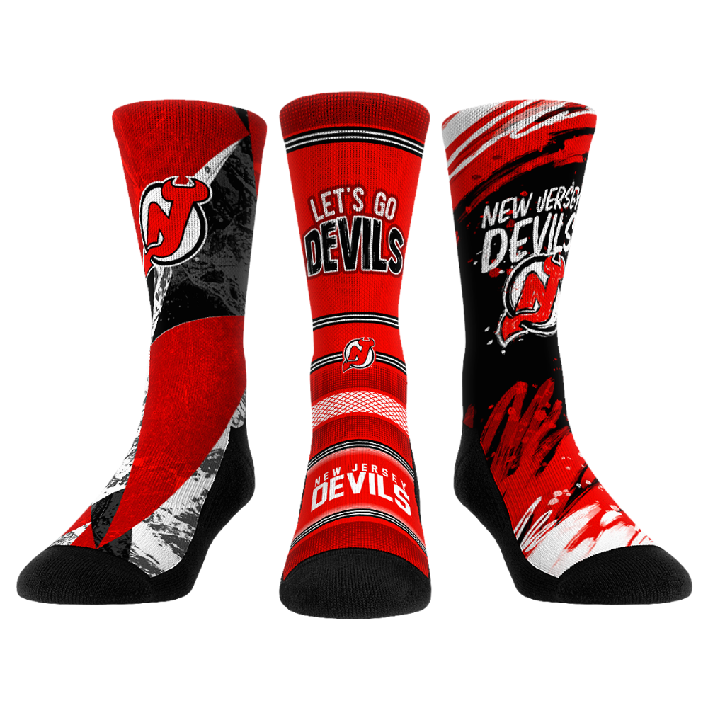Rock 'Em Socks Rock 'Em Socks New Jersey Devils - Power Play 3-Pack — main product shot