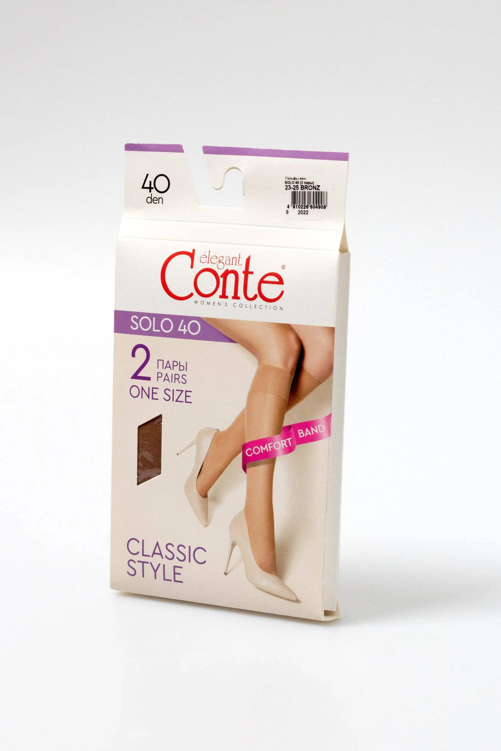 TheRanok.com Knee Highs Conte Solo 40 Den (2 pairs) — feature highlight