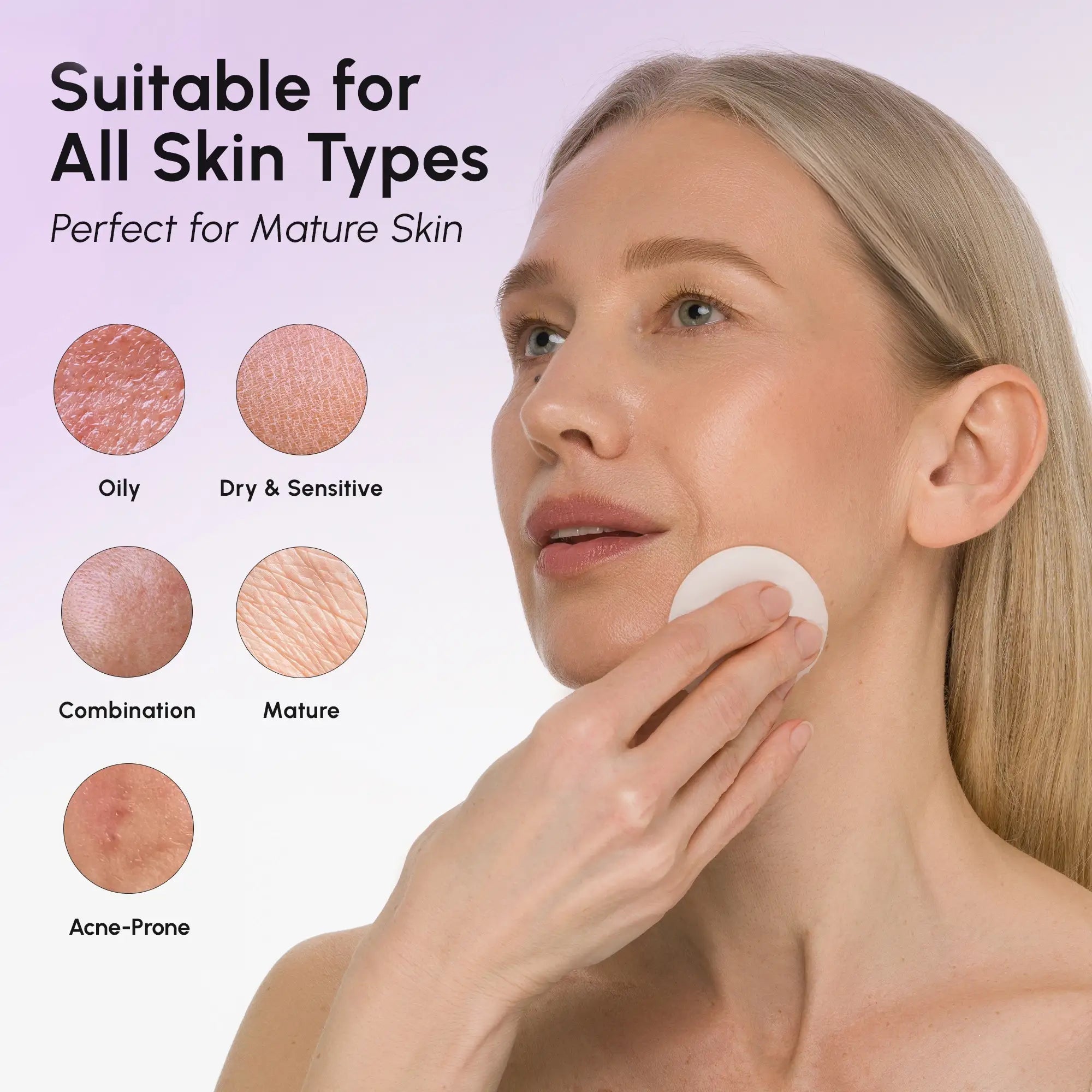 Maree 12% Niacinamide Smooth & Glow Pads — in-use photo