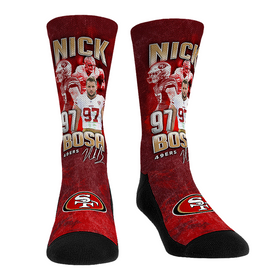 Rock 'Em Socks Nick Bosa - San Francisco 49ers  - Retro Photo