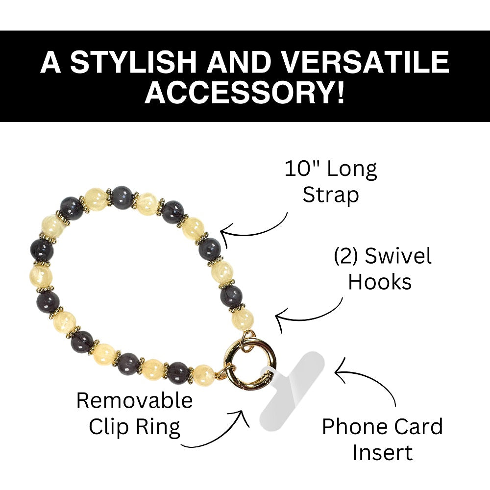 SaveTheGirls Clip & Go Beaded Wristlet Nina Collection — alternative angle