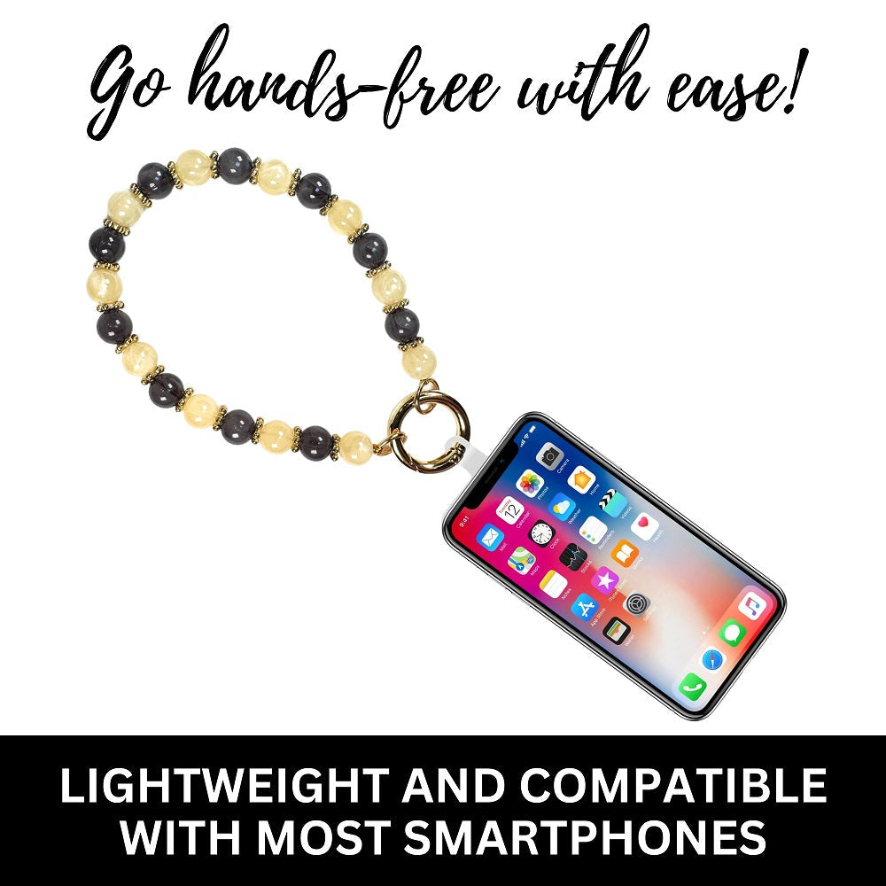 SaveTheGirls Clip & Go Beaded Wristlet Nina Collection — back view