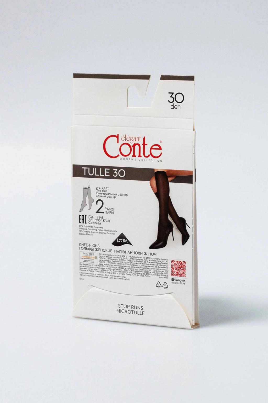 TheRanok.com Knee Highs Conte Tulle 30 Den (2 pairs) — lifestyle context