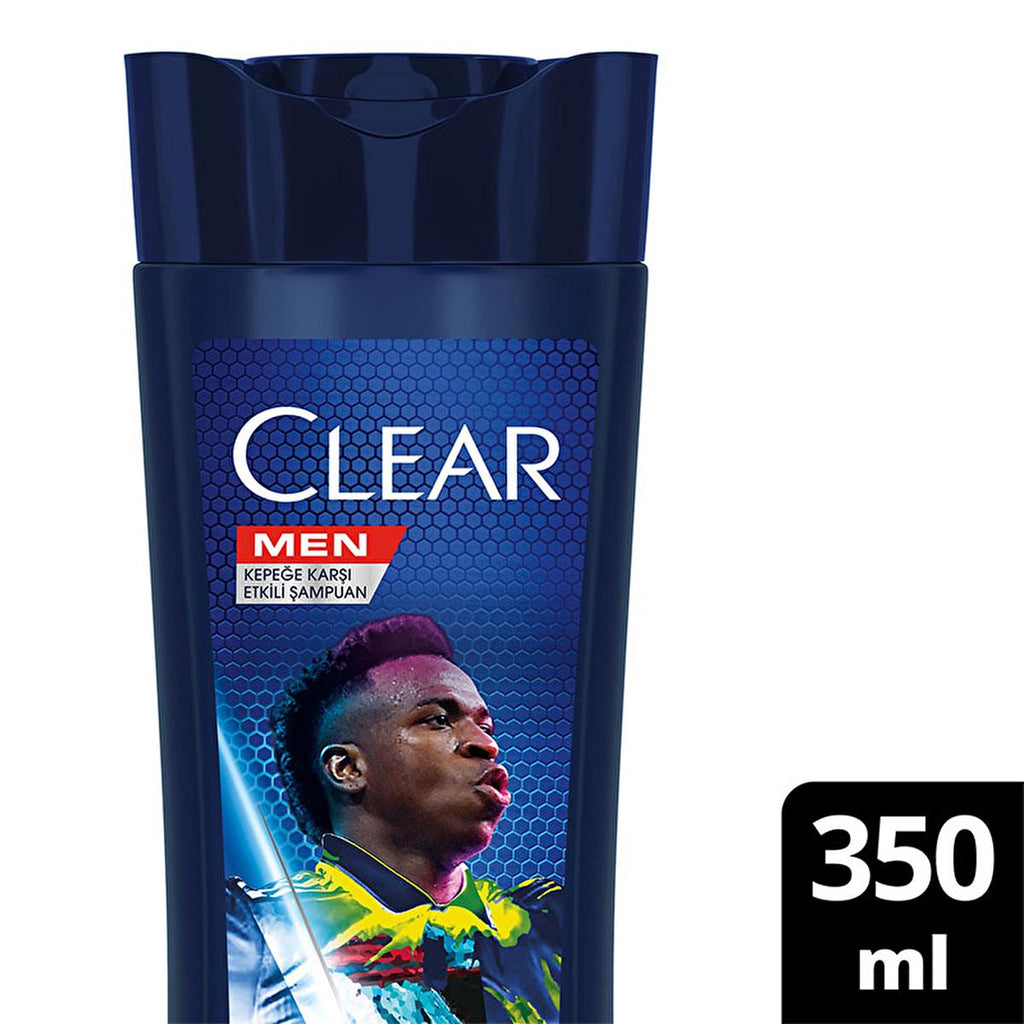Clear Men Vin’cius Jœnior Anti-Dandruff Shampoo: Ultra Hydro Boost for Men - 10x Deeply Moisturizing, Eucalyptus & Cedarwood, Fight Dry Scalp & Flakes