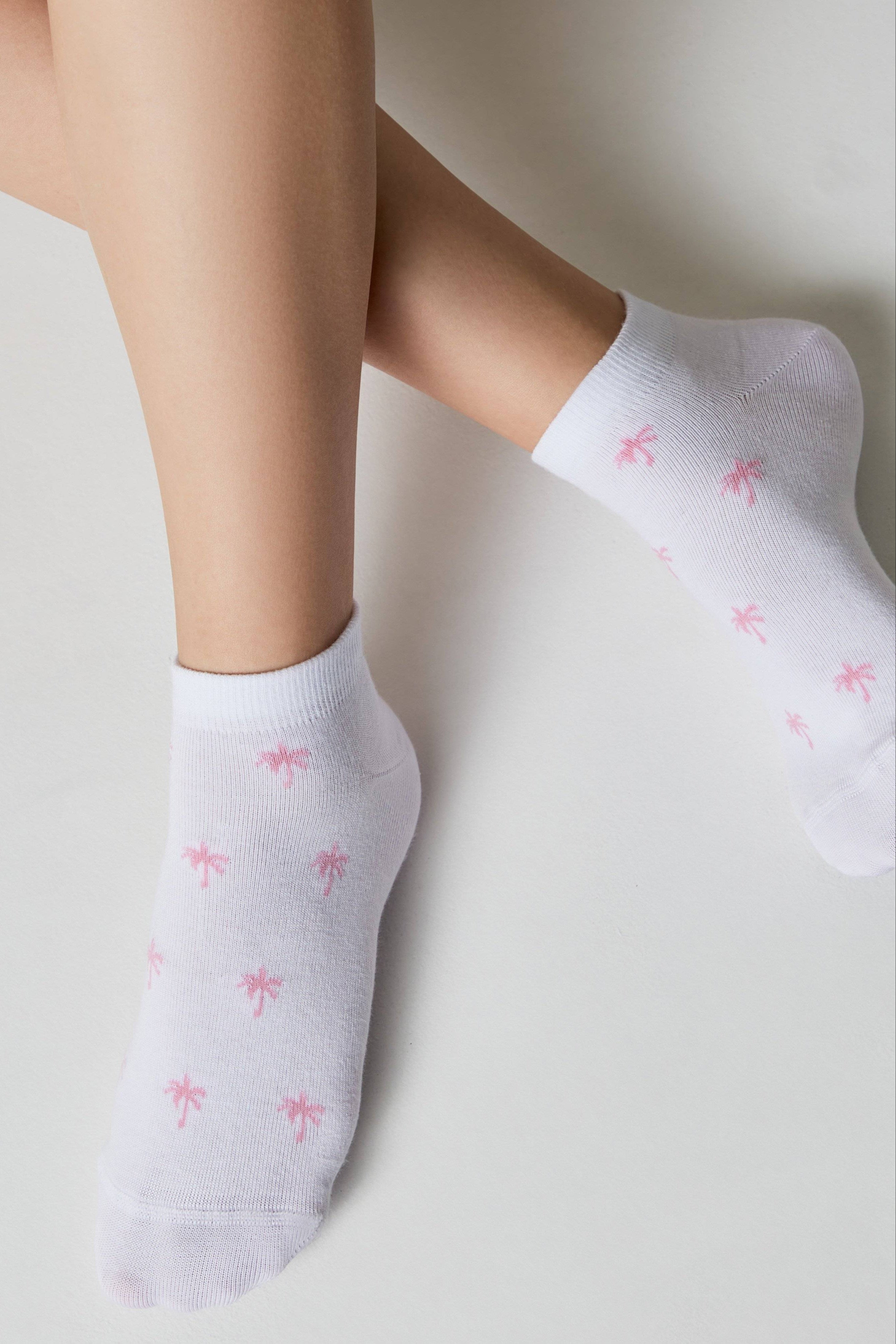TheRanok.com Cotton Ankle Socks Conte Active - 589 Palm Trees — packaging
