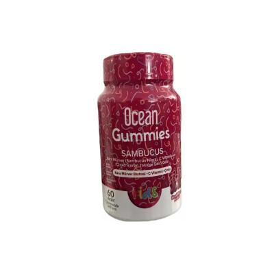 Ocean Gummies Sambucus Kids Immune Support Supplement - 60 Chewable Gummies for Children's Health