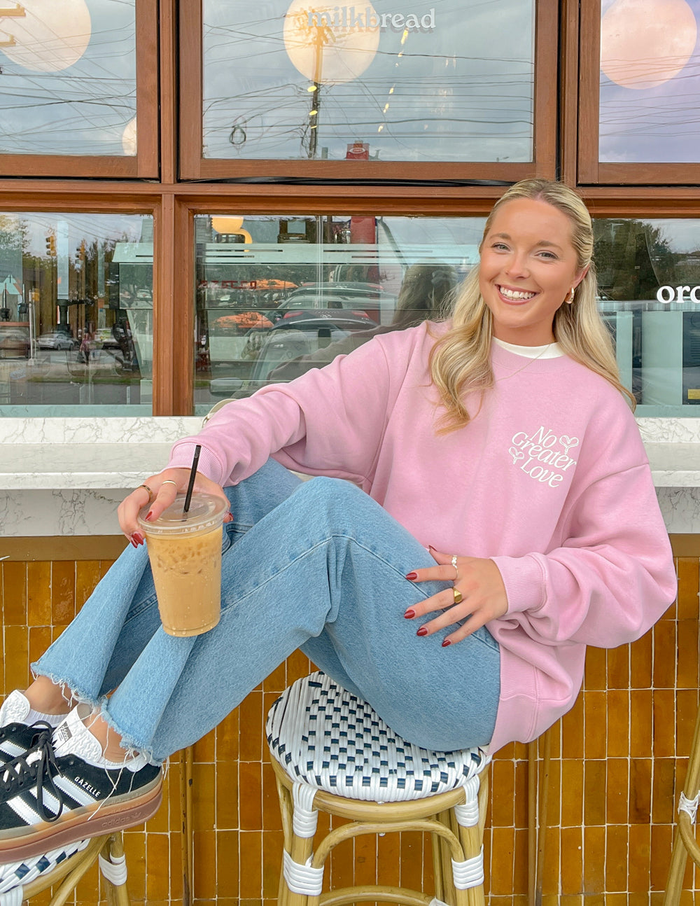 Elevated Faith No Greater Love Unisex Crewneck — detail shot 9