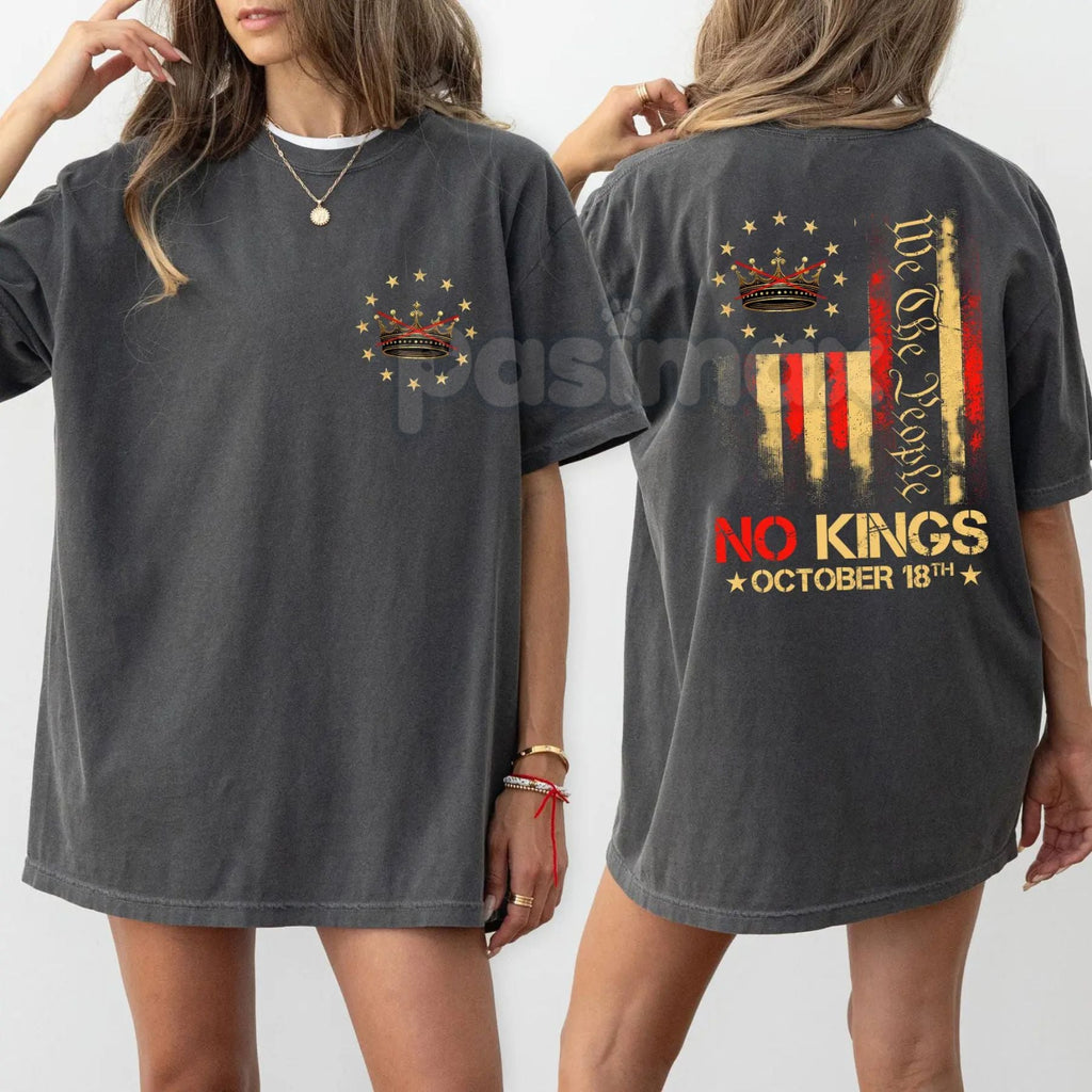 Pasimax 'No Kings in America We The People' Shirt – Patriotic Comfort Colors® Tee, Constitutional Freedom Apparel — main prod