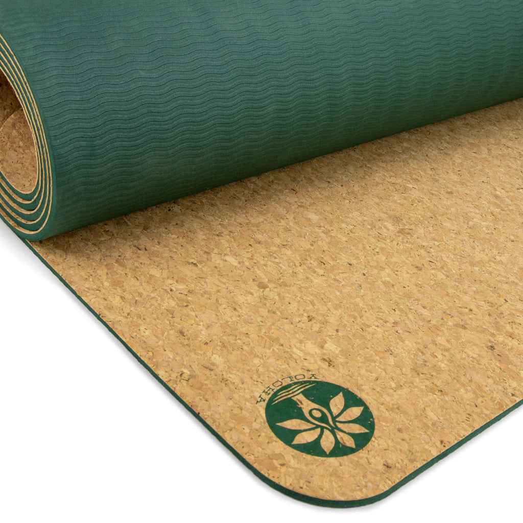 Tiger Lotus Nomad Cork Yoga Mat – Yoloha Yoga, view 2