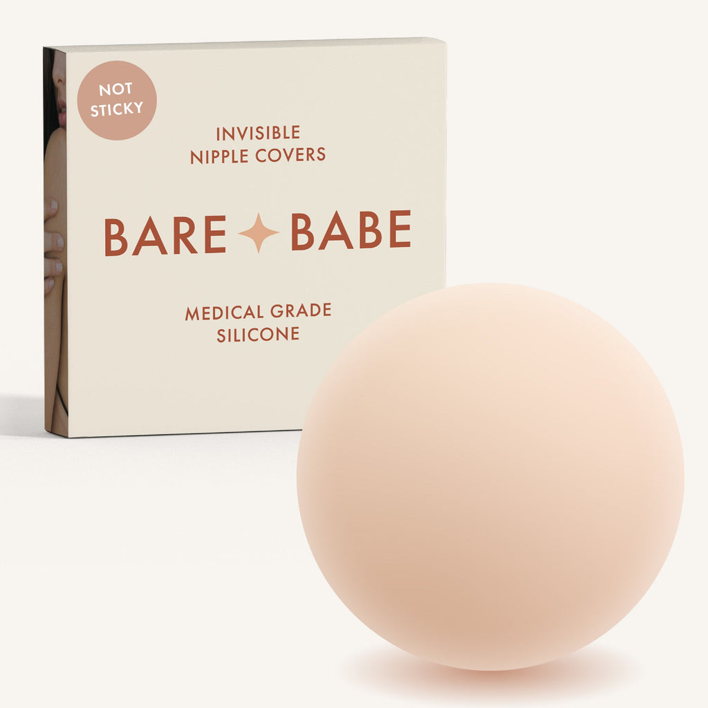 Bare Babe Non-Adhesive Nipple Covers — in-use context