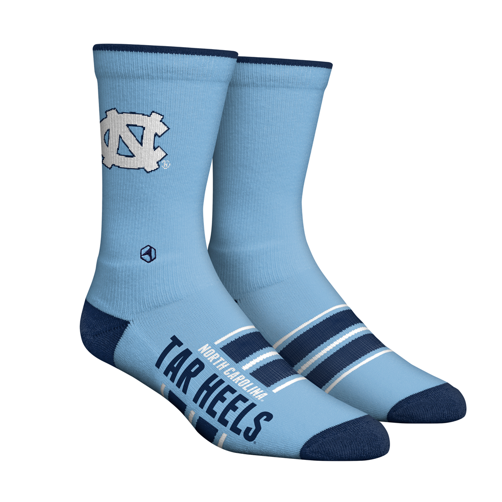 Rock 'Em Socks North Carolina Tar Heels - Gametime Stripe (Knitted) — main product shot